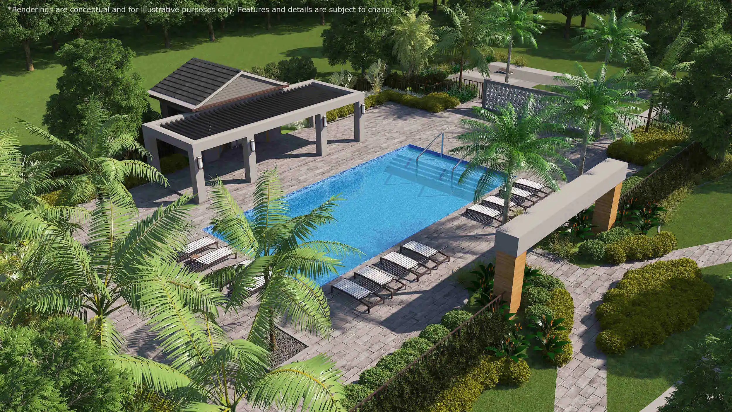 porchlight twin lakes townhomes in sarasota pool